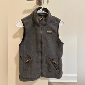 L.L. Bean Charcoal Fleece Vest
